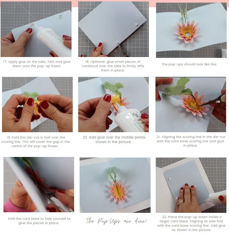 CAROL Pop Up Hummingbird and Flower Crafting - fig 5