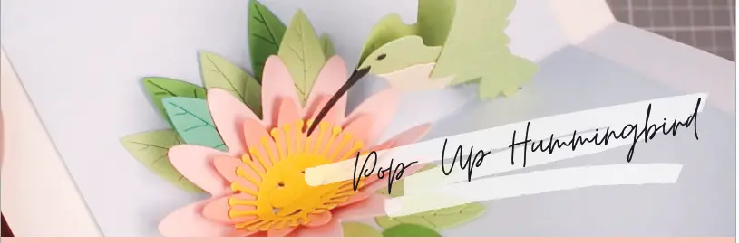 CAROL Pop Up Hummingbird and Flower Crafting