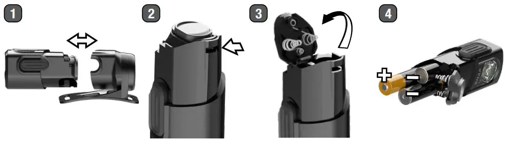 Princeton Tec SANP 450 RW Headlamp User Manual - Battery Replacement