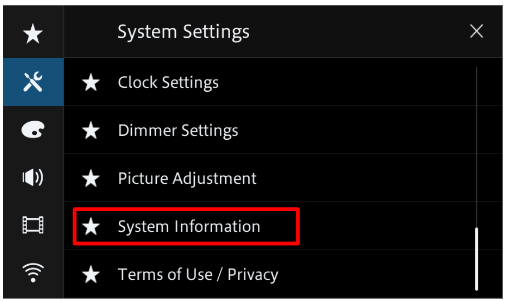 Checking the firmware version Figure 3