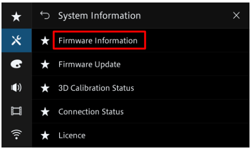 Checking the firmware version Figure 4