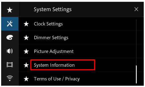 Confirm that the firmware has been updated Figure 3