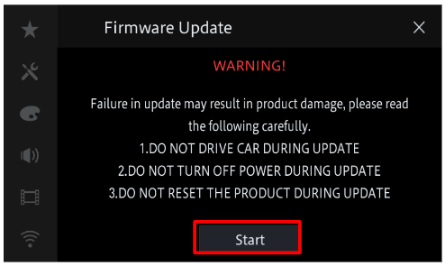 Updating the firmware on your unit Figure 8