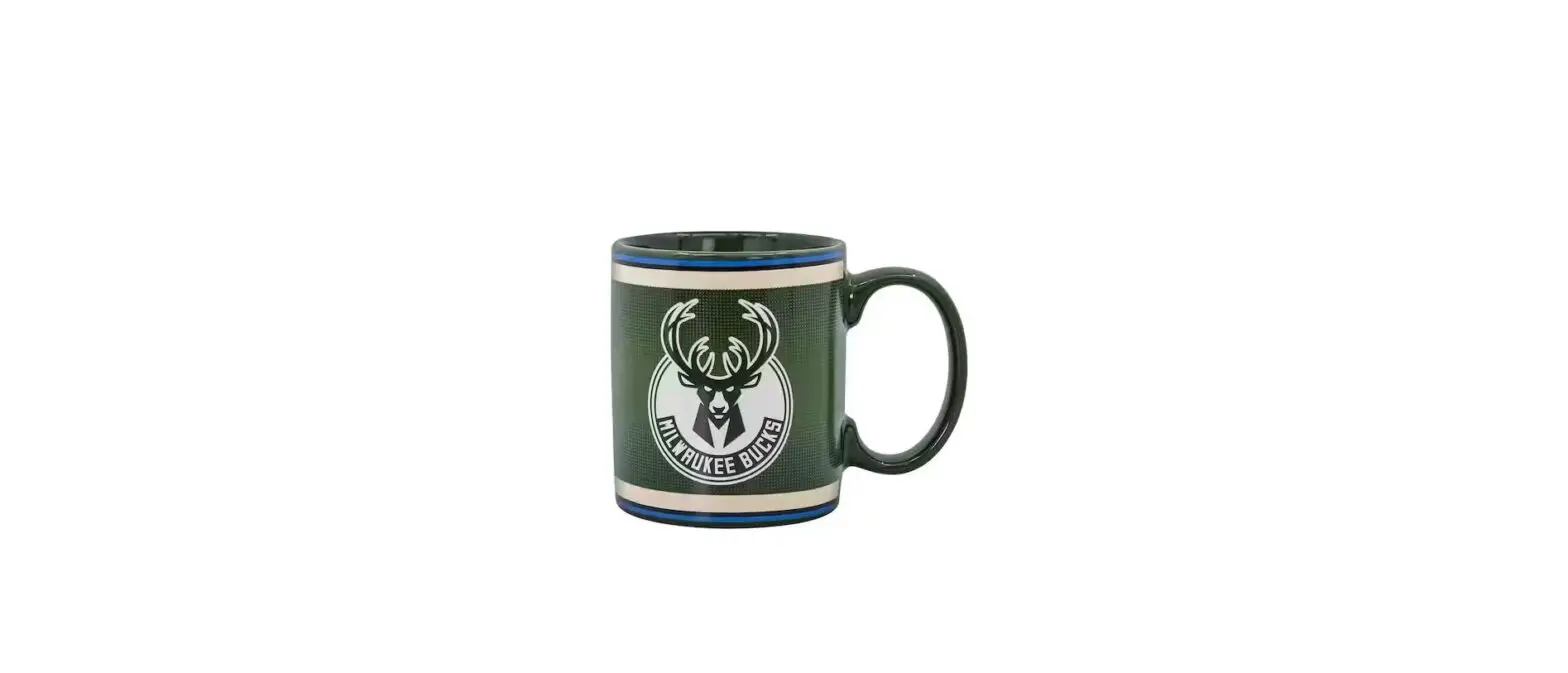 Uncanny Brands Mw1-nba-buk-lg1 Nba Milwaukee Bucks Single-cup Green Coffee Mug With Warmer Instruction Manual