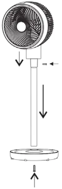 ARDESTO FNT C880 Floor Standing Fan - ASSEMBLING