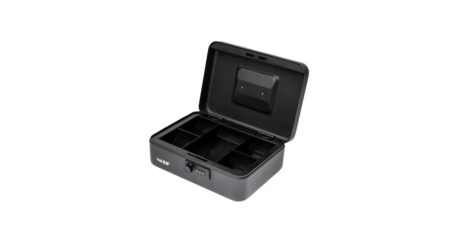 Hmf 20017 Cash Box Lockable With Combination Lock Instruction Manual