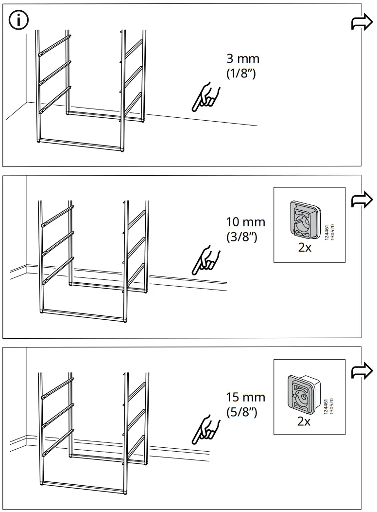 IKEA JONAXEL Wardrobe Combination - Assembly 10