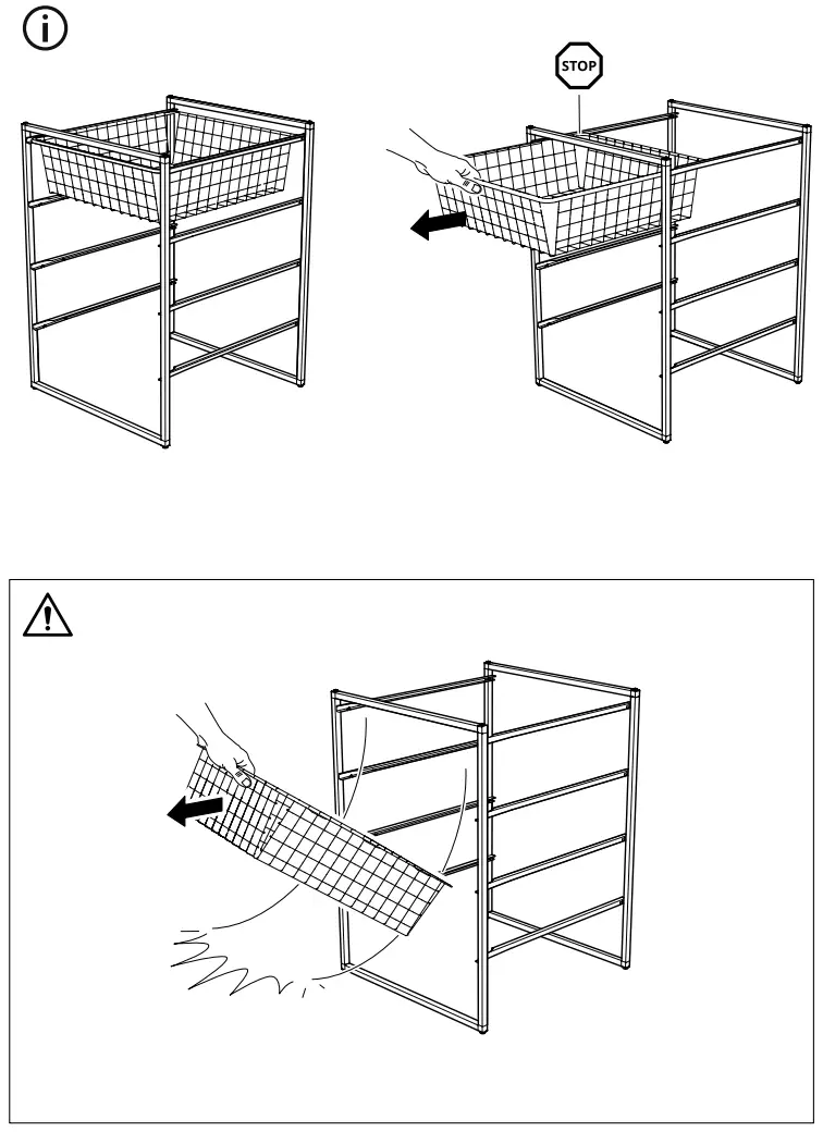 IKEA JONAXEL Wardrobe Combination - Assembly 13