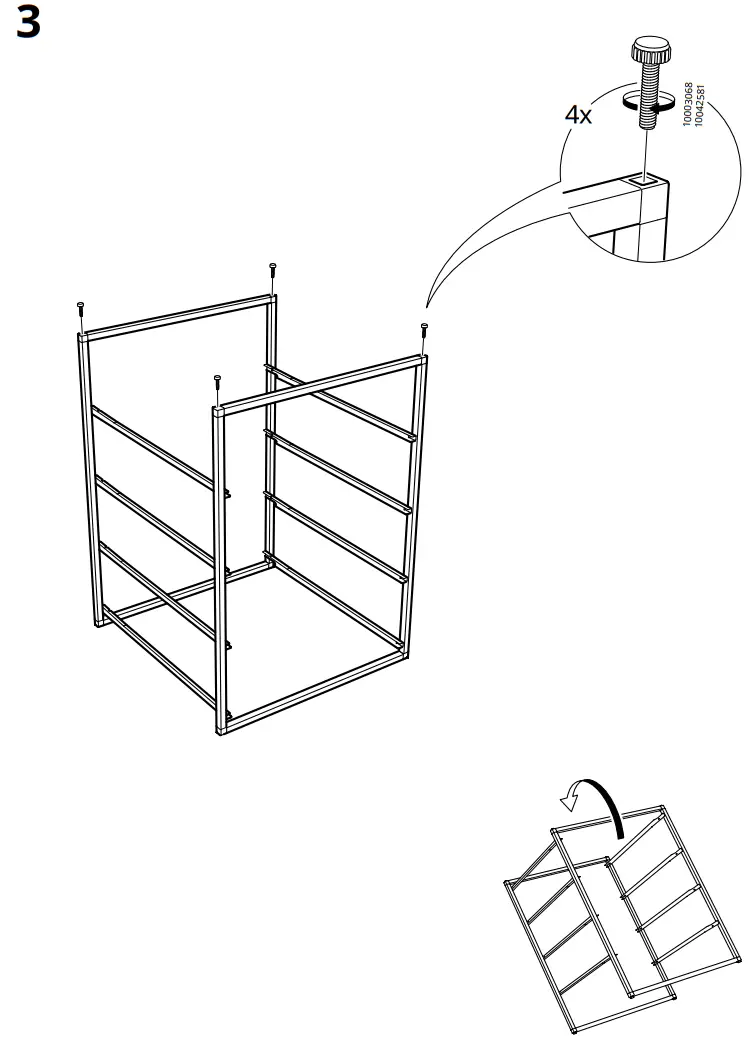 IKEA JONAXEL Wardrobe Combination - Assembly 2