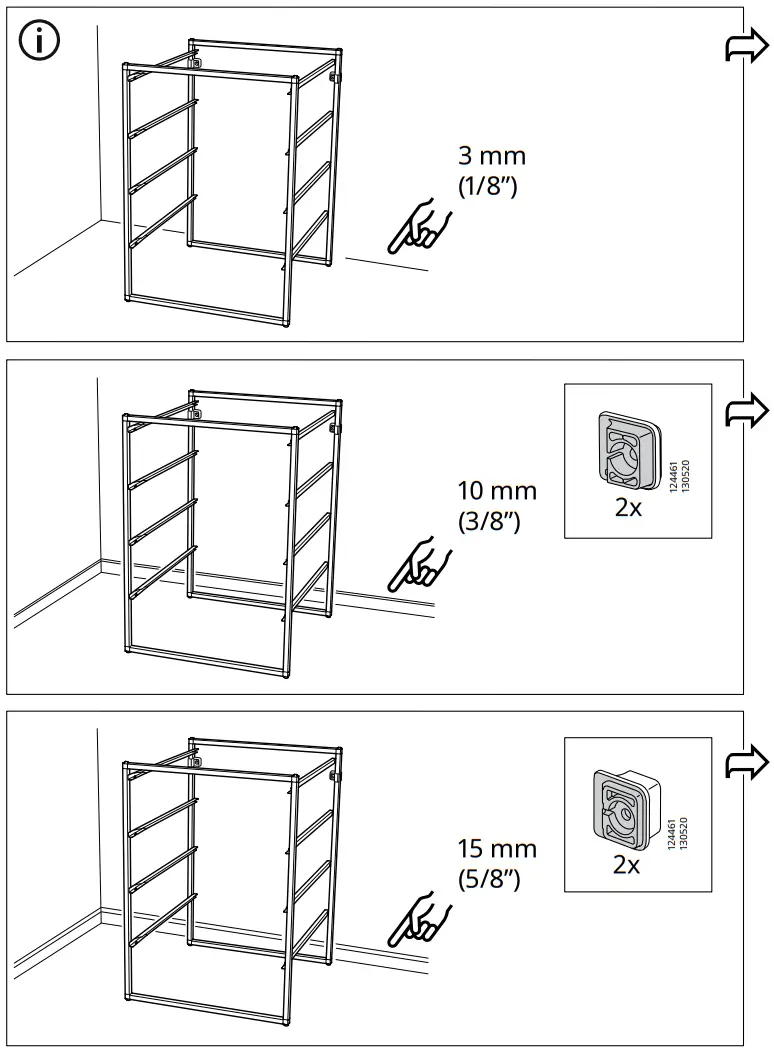 IKEA JONAXEL Wardrobe Combination - Assembly 5