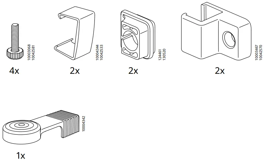 IKEA JONAXEL Wardrobe Combination - Parts