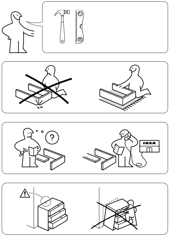 IKEA JONAXEL Wardrobe Combination - Seafty Ruls