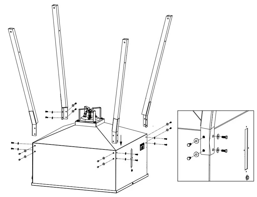 treeline FDR0350AS Corn Feeder - assembly 5