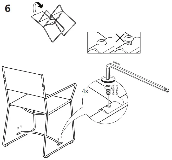 IKEA HÖGALT Chair Silver Colour - overview 10