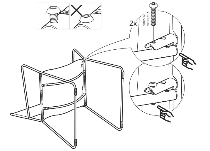 IKEA HÖGALT Chair Silver Colour - overview 6