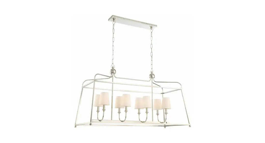 Crystorama 2249-bf-noshade Sylvan Eight Light Chandelier Instruction Manual