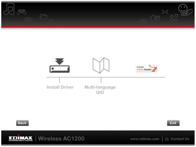 EDIMAX EW 7822ULC UTC Dual Band MU MIMO USB Adapter - Install Driver