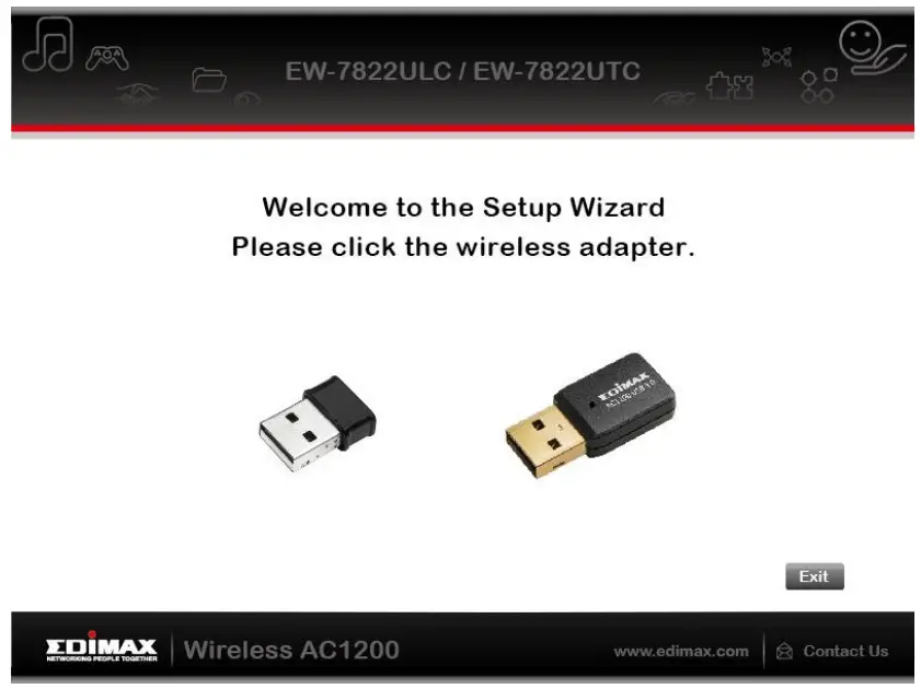 EDIMAX EW 7822ULC UTC Dual Band MU MIMO USB Adapter - USB adapter 2
