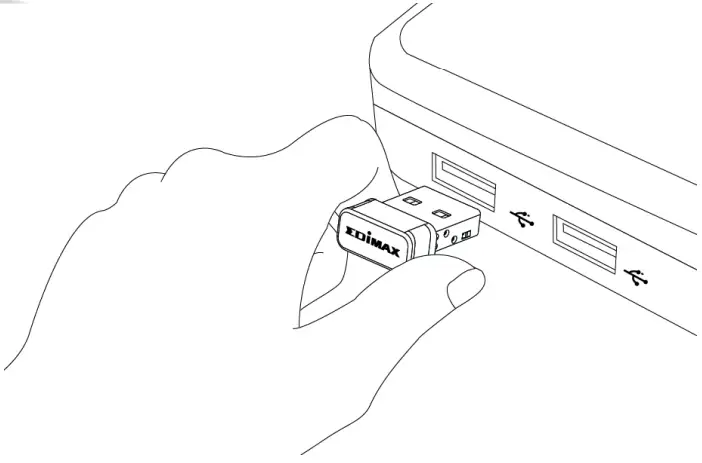 EDIMAX EW 7822ULC UTC Dual Band MU MIMO USB Adapter - USB adapter