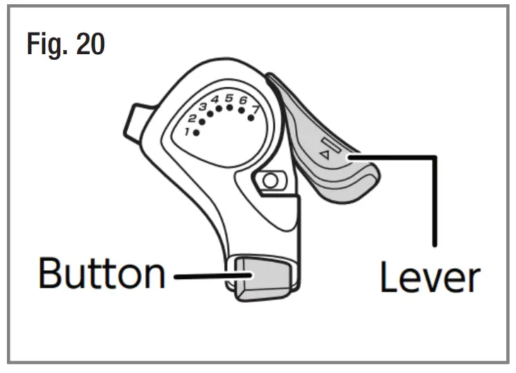 MOBL MTN Mountain Electric Bike - Gear shifter
