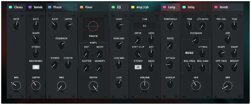 air Fabric Electric Piano - Effects