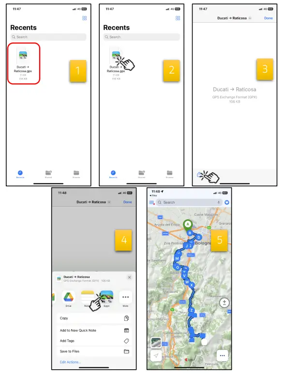 Sygic GPS Navigation App - iOS steps