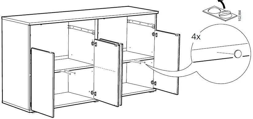 IKEA VIHALS Sideboard 40