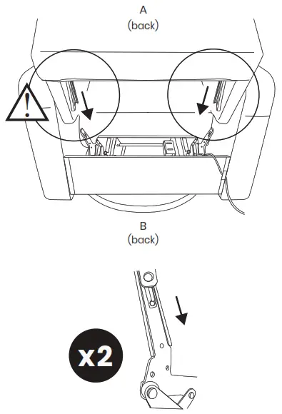ubabub M23688 Arc Glider Recliner with Electronic Control and USB - Assembly1