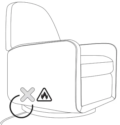 ubabub M23688 Arc Glider Recliner with Electronic Control and USB - Assembly5