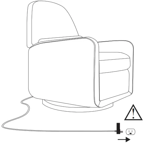 ubabub M23688 Arc Glider Recliner with Electronic Control and USB - Assembly7