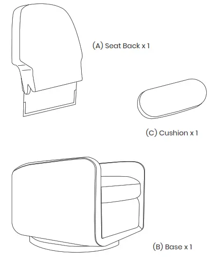 ubabub M23688 Arc Glider Recliner with Electronic Control and USB - Chair2
