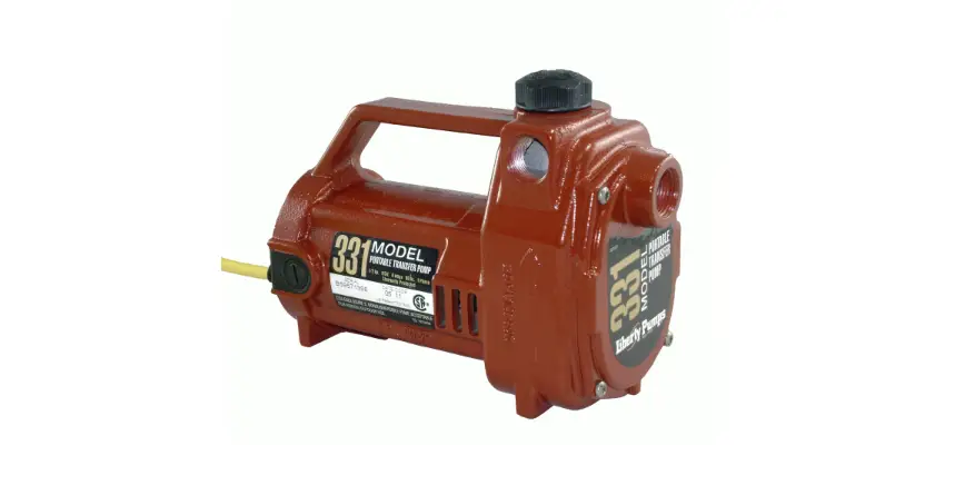 Liberty Pumps 331 1-2 Hp Portable Transfer Pump Installation Guide