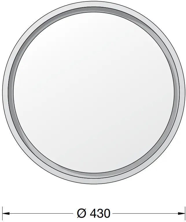 Dimension The Recessed LED Ceiling and Wall Luminaire