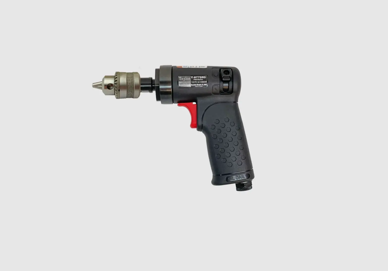 Taylor Pneumatic Tool Company T-8779rd14 (1-4) Pistol Grip Drill Instructions Taylor Pneumatic Tool Company T-8779rd14 (1-4) Pistol Grip Drill Instructions