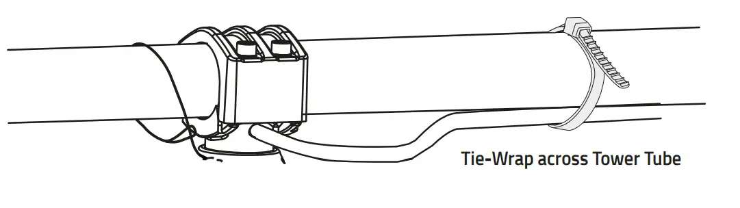 DS18 JVOCE8 Marine Roll Cage Sound Bar Tower Sound System - lightning wiring