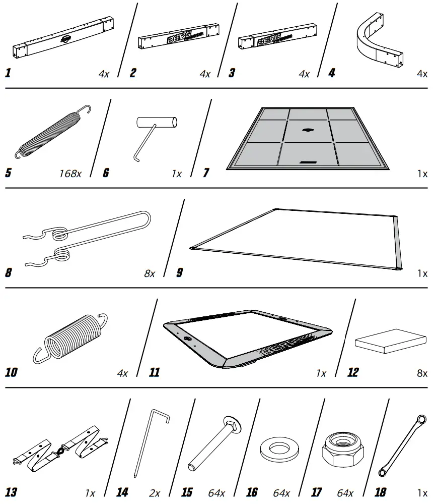 BERG 5x5 Ultim Pro Bouncer Sports Regular - fig 1