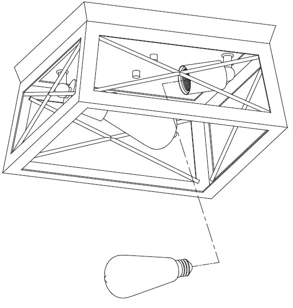 Unbranded-1JAY-70492GF-2-Light-Kitchen-Farmhouse-Ceiling-Light-Flush-Mount-8