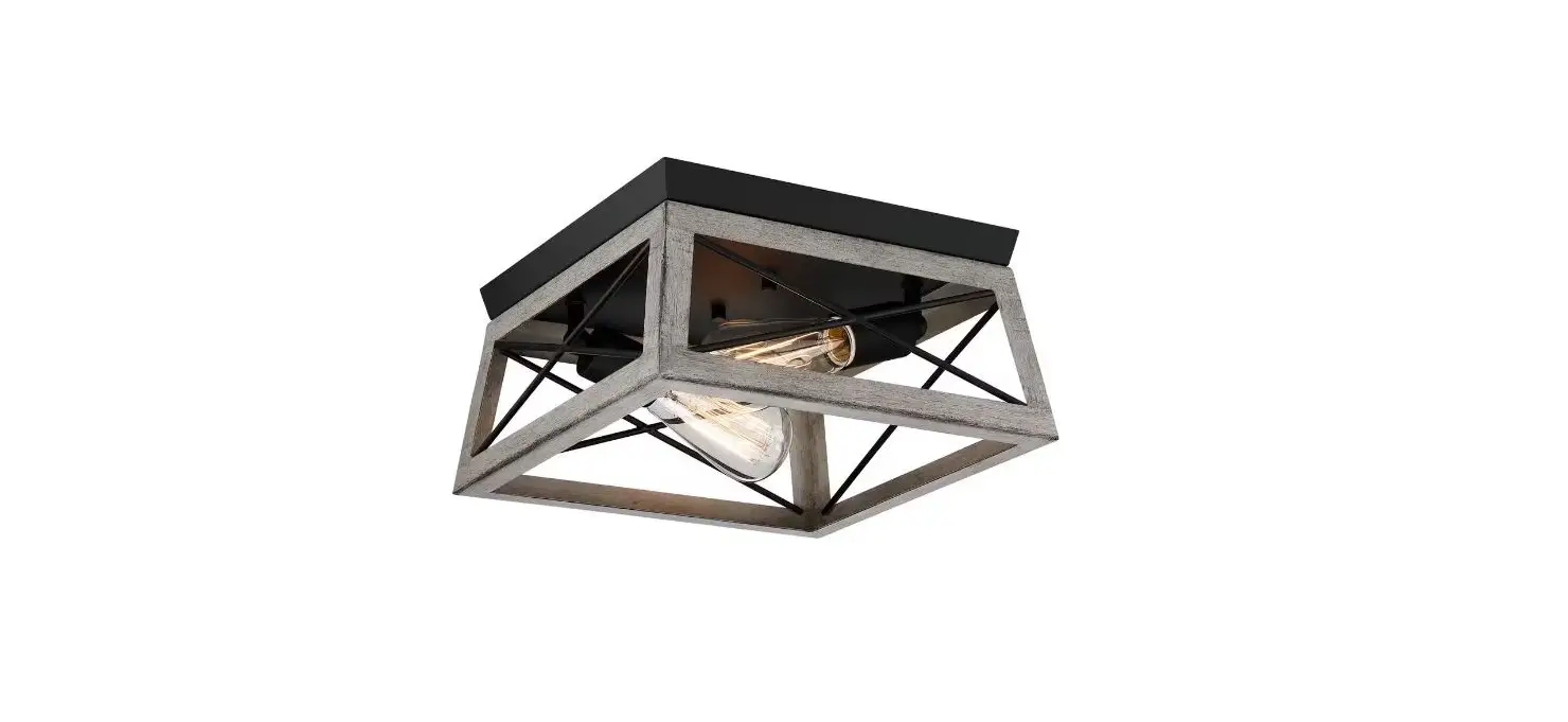 Unbranded 1jay-70492gf 2-light Kitchen Farmhouse Ceiling Light Flush Mount Instruction Manual