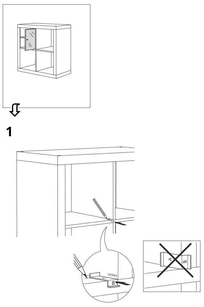 IKEA KALLAX Glass Door Cabinet - fig 11