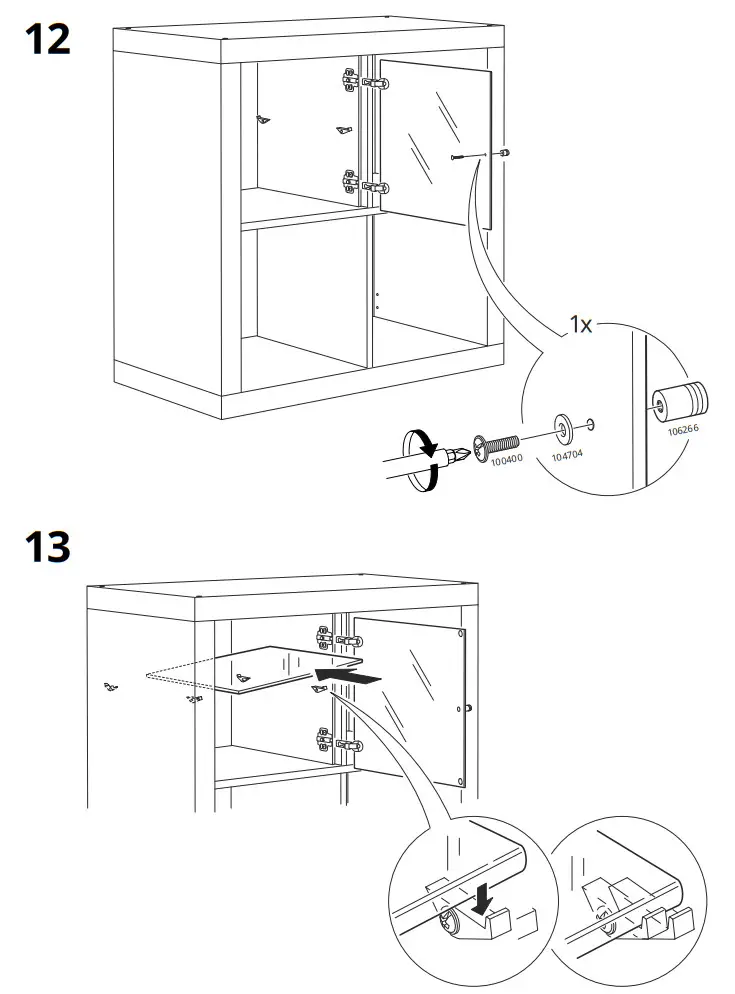 IKEA KALLAX Glass Door Cabinet - fig 17