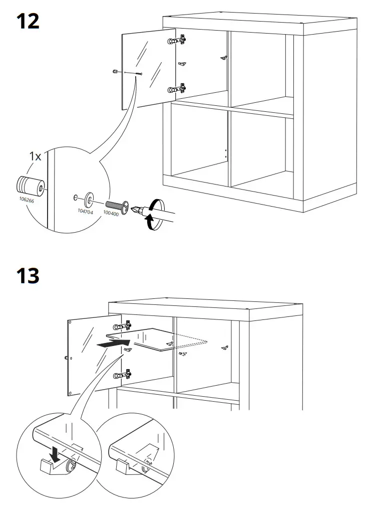 IKEA KALLAX Glass Door Cabinet - fig 9