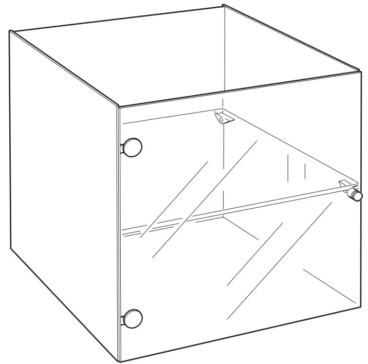 IKEA KALLAX Glass Door Cabinet - Featured Image