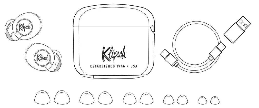 Klipsch T5 True Wireless ANC Earphones