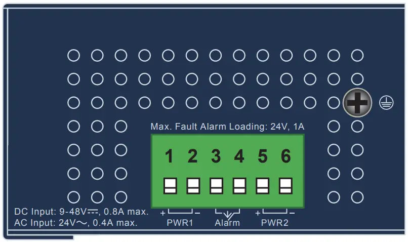 PLANET IFGS 1022TF Industrial Ethernet Switch - Top View
