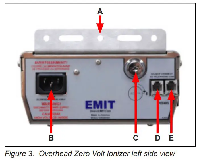 EMIT TB-6534 Overhead Zero Volt Ionizer Instruction Manual - Fig 3