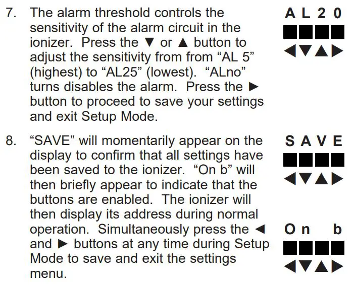 EMIT TB-6534 Overhead Zero Volt Ionizer Instruction Manual - Operation