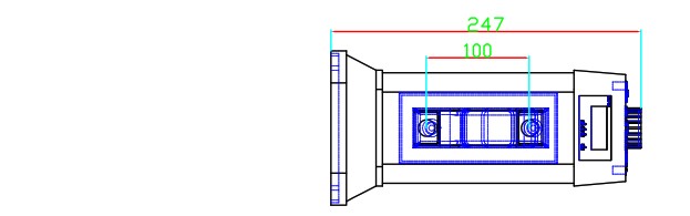 Nidec DT 311D Line Powered Digital Stroboscope - Dimensions 2