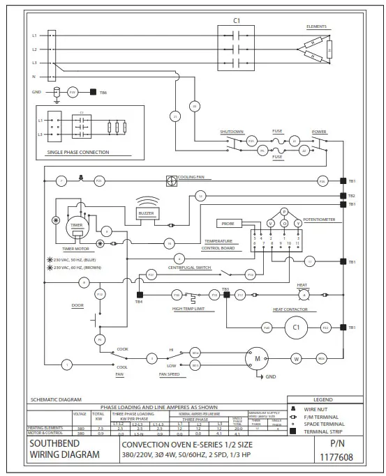 SOUTHBEND EH-10CCH Marathoner Gold Half Size Electric Convection Ovens - Fig40