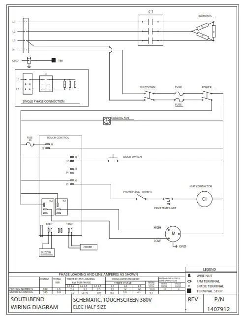 SOUTHBEND EH-10CCH Marathoner Gold Half Size Electric Convection Ovens - Fig48