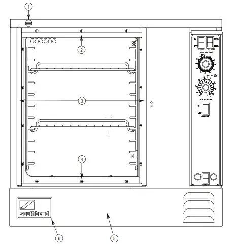 SOUTHBEND EH-10CCH Marathoner Gold Half Size Electric Convection Ovens - Fig49